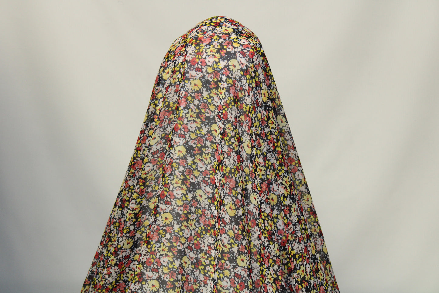 Coupon de 2 mètres - crêpe georgette polyester - imprimé fleuri - photo 3/4 | So Tissus