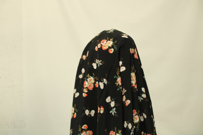 Coupon de 1,6 mètre - crêpe viscose - imprimé fleurs floues - photo 3/5 | So Tissus