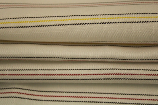 Coupon de 2 mètres - toile de coton - à rayures - photo 2/4 | So Tissus
