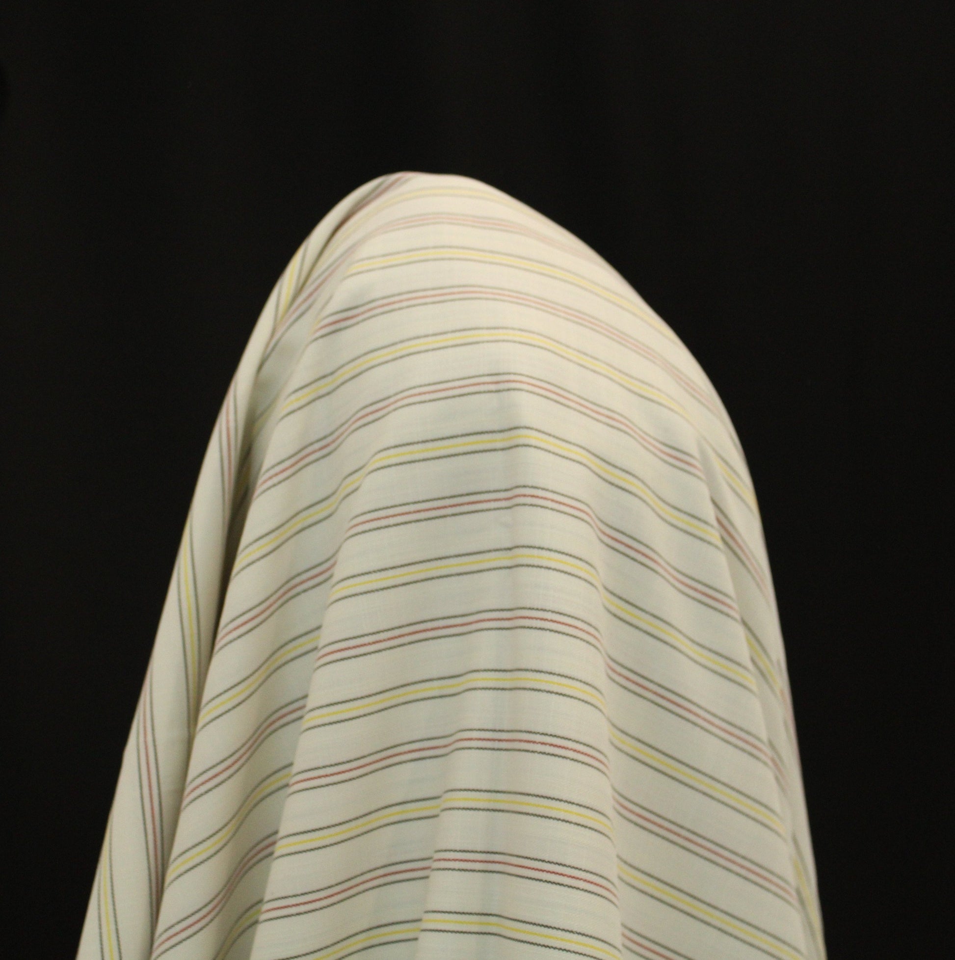 Coupon de 2 mètres - toile de coton - à rayures - photo 3/4 | So Tissus