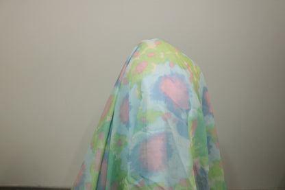 Coupon de 2,2 mètres - voile coton - imprimé tie and dye - photo 3/5 | So Tissus