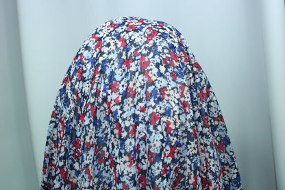 Coupon de 1,3 mètre - crêpe georgette polyester - imprimé fleuri - photo 3/4 | So Tissus